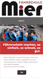 Mobile Screenshot of fahrschule-mier.de